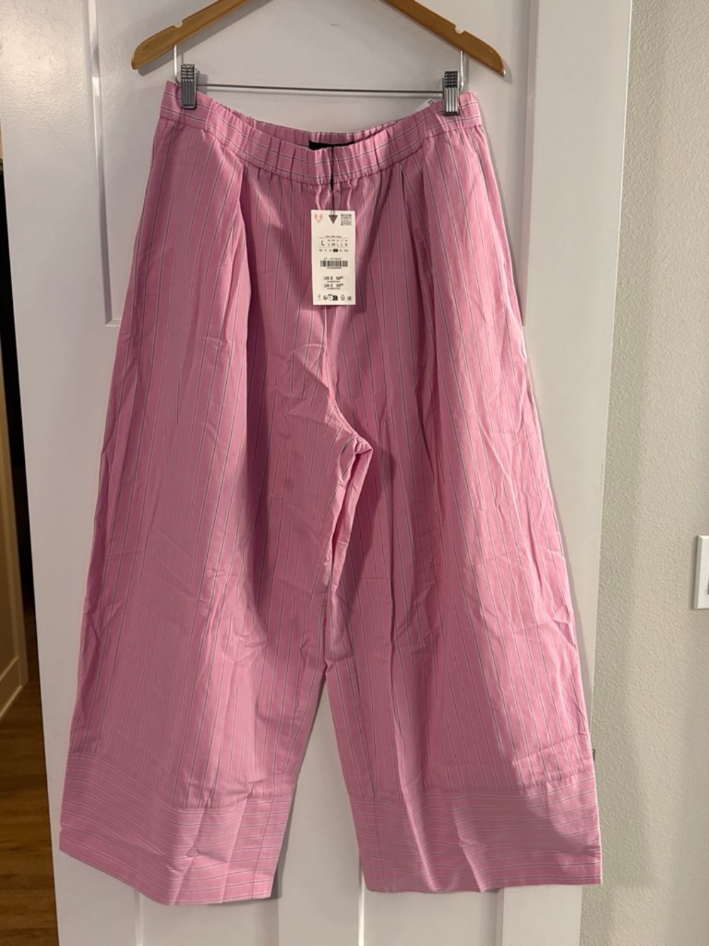 Zara Women’s Pink Wide-Leg Pants
